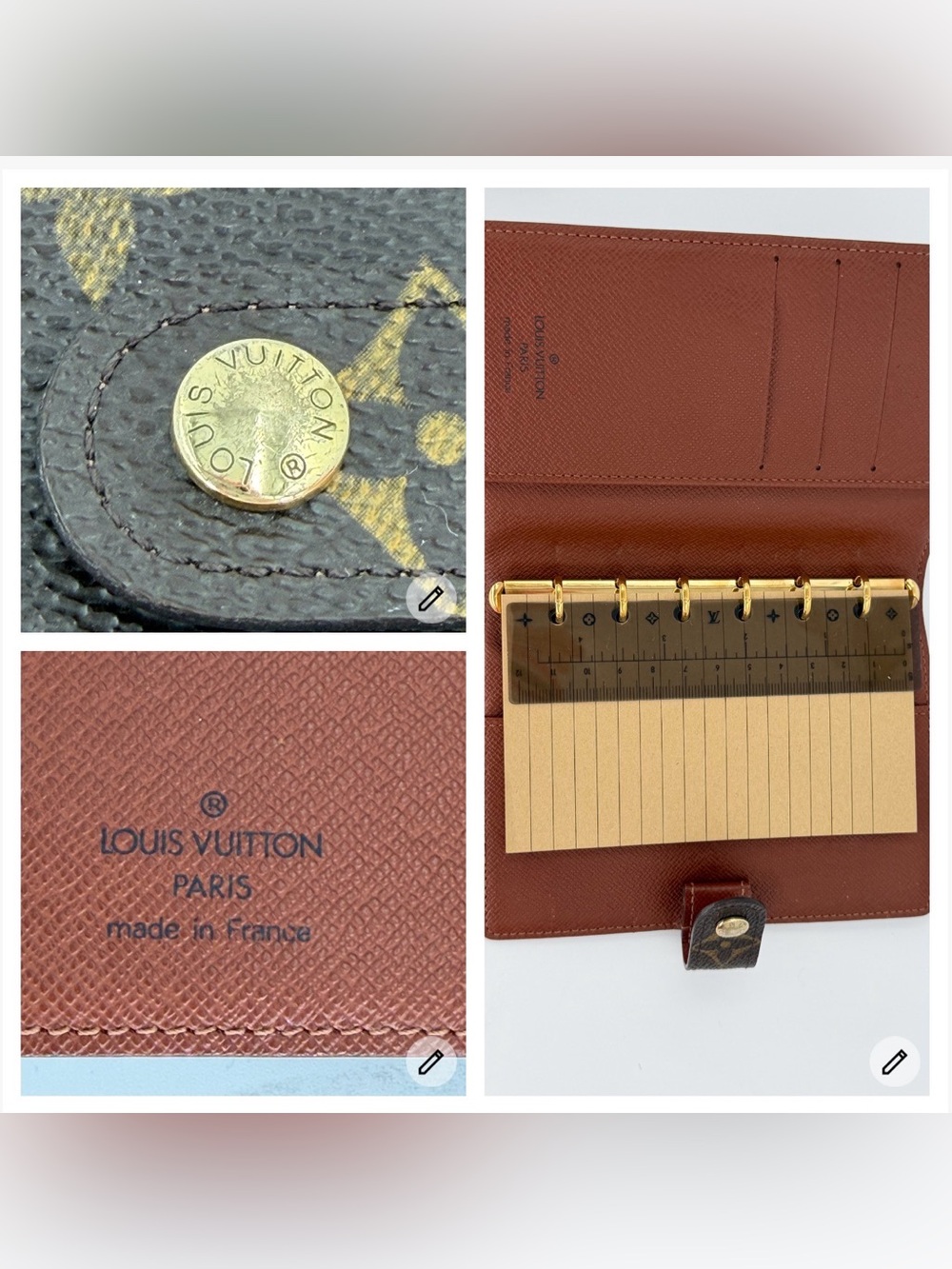 Louis Vuitton Brown Monogram Agenda PM in Excellent Condition w/Entrupy COA!🤎 - Picture 11 of 13